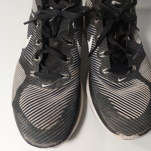 Nike Free Train Instinct Flywire Men's Shoes Black White Dark Grey, 7 - Picture 7 of 10